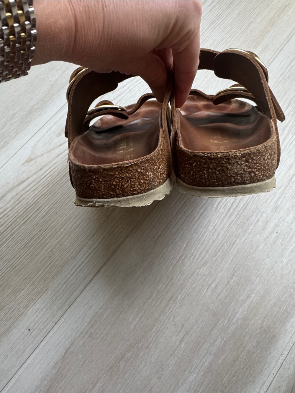 Birkenstock Big Buckle Oiled Leather Cognac size 39 narrow - Picture 4 of 5